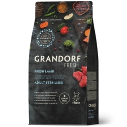 Grandorf Cat Fresh Värske Lammas ja Bataat Täiskasvanud Steriliseeritud Kassidele 2kg