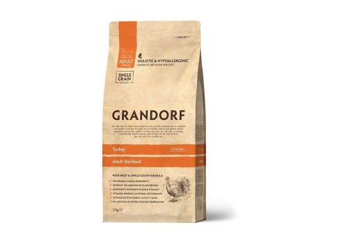 Grandorf Cat Kalkun Steriliseeritud Kassidele 2kg