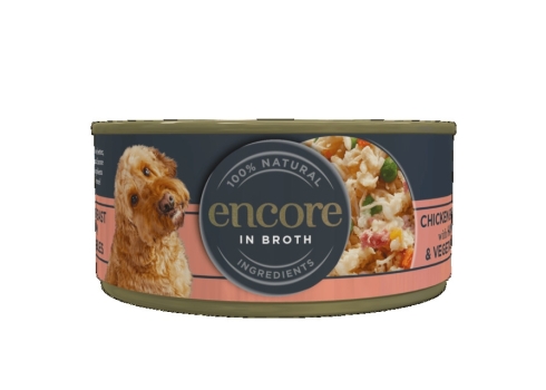 Encore konserv koerale, kana ja singiga, 156 g