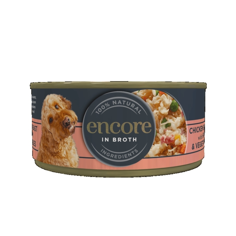 Encore konserv koerale, kana ja singiga, 156 g Encore konserv koerale, kana ja singiga, 156 g