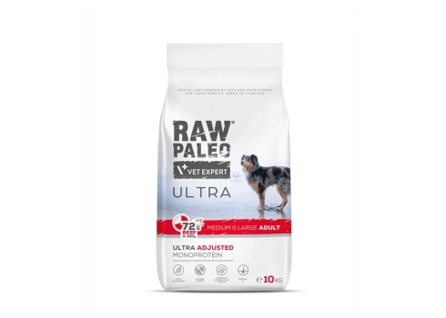RAW PALEO KOERA TÄISSÖÖT ULTRA KESK.-SUUR TÕUG VEIS 10KG