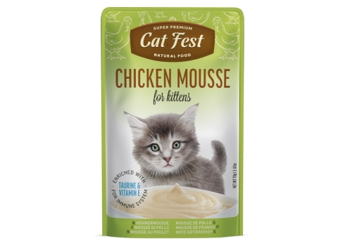 Cat Fest Chicken mousse for kittens kassitoit 12x70g
