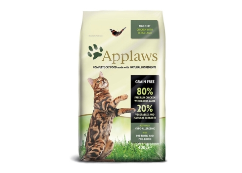 Applaws kuivtoit kassidele, kana- ja lambalihaga, 400 g