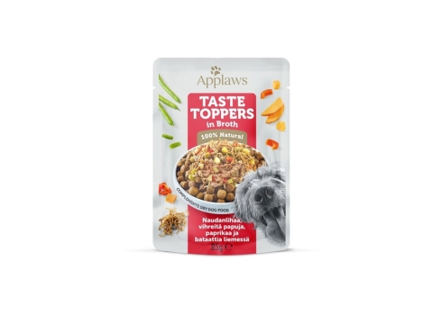 Applaws Taste Toppers einekotike koertele veise ja köögiviljadega, 85g