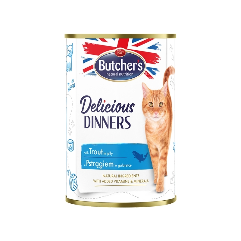 Butcher's kassi konserv Delicious Dinners forellitükkidega  400g