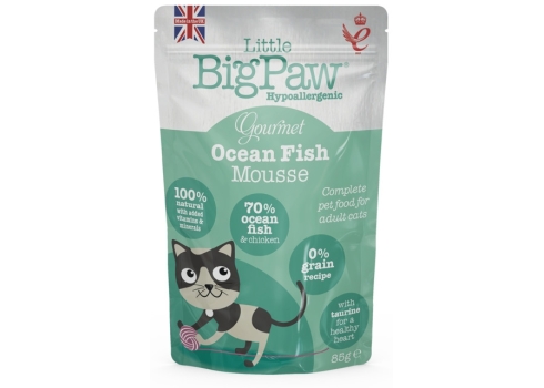 Little Bigpaw kassi einekotike Mousse ookeanikalaga 85 g