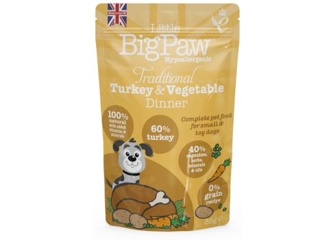 Little Bigpaw koera einekotike kalkuni ja köögiviljadega 85 g