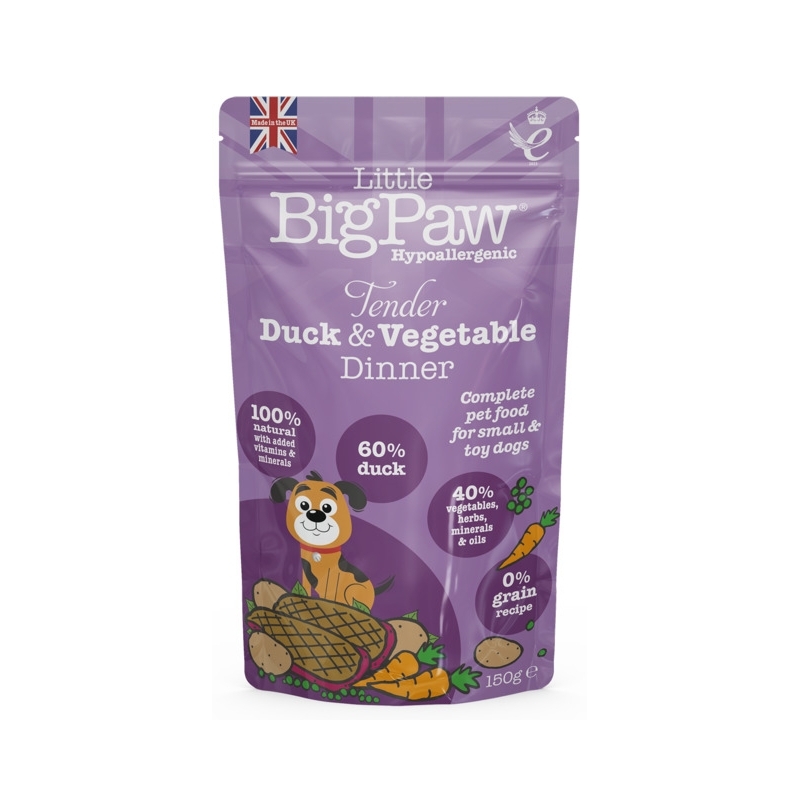 Little Bigpaw koera einekotike pardi ja köögiviljadega 150 g Little Bigpaw koera einekotike pardi ja köögiviljadega 150 g