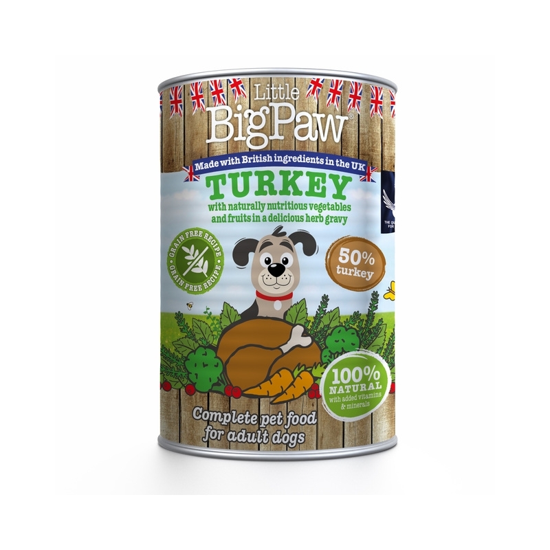 Little Bigpaw koera konserv kalkuni ja köögiviljadega 390 g Little Bigpaw koera konserv kalkuni ja köögiviljadega 390 g