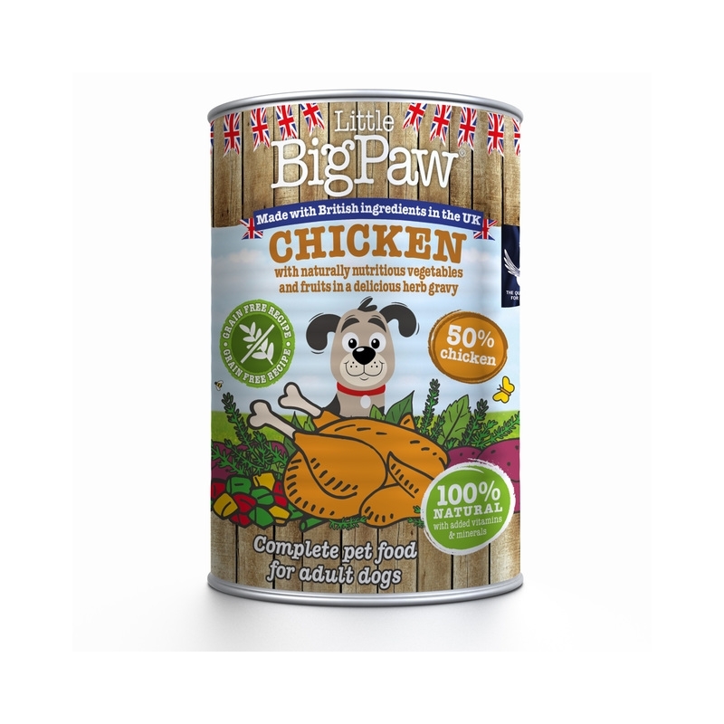 Little Bigpaw koera konserv kana ja köögiviljadega 390 g Little Bigpaw koera konserv kana ja köögiviljadega 390 g