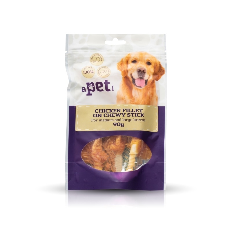 Apeti maius koerale, kanafileeribad närimiskondil 90g Apeti maius koerale, kanafileeribad närimiskondil 90g