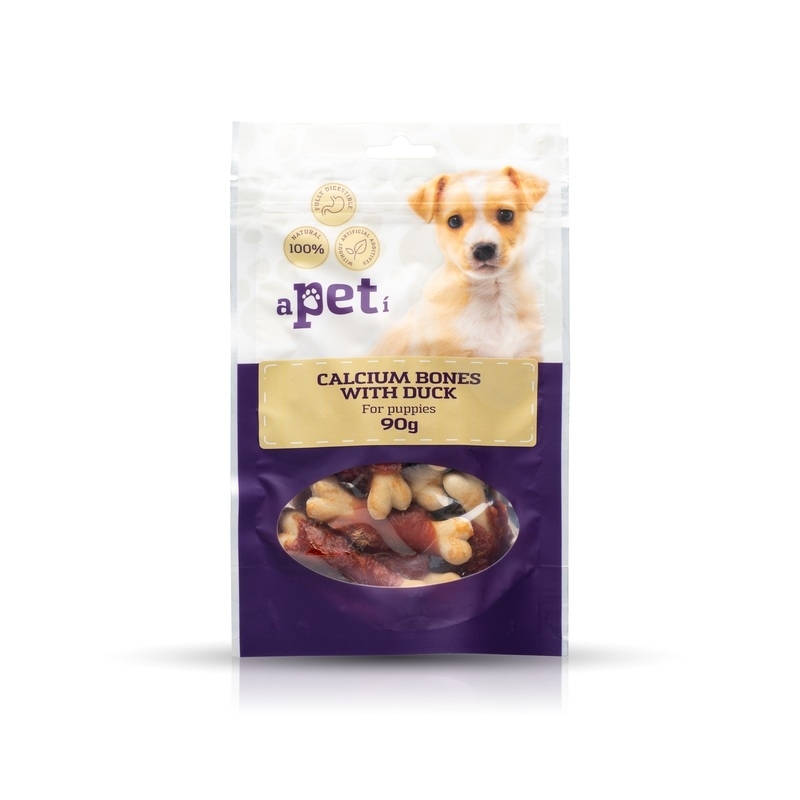 Apeti maius kutsikale, pardilihaga kaltsiumikondid 90g Apeti maius kutsikale, pardilihaga kaltsiumikondid 90g