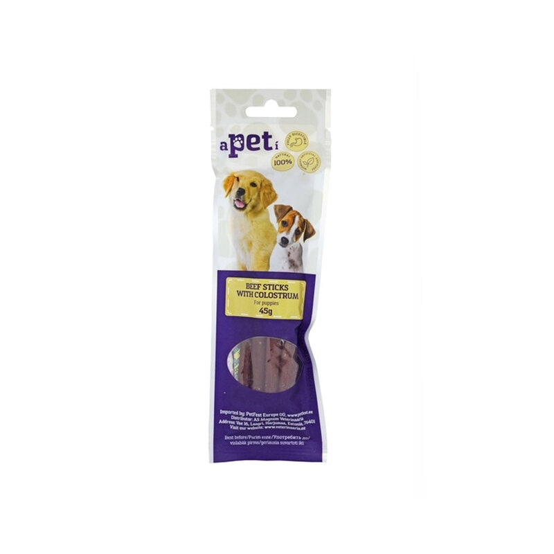 Apeti maius kutsikale, veiseliha pulgad ternespiimaga 45 g Apeti maius kutsikale, veiseliha pulgad ternespiimaga 45 g