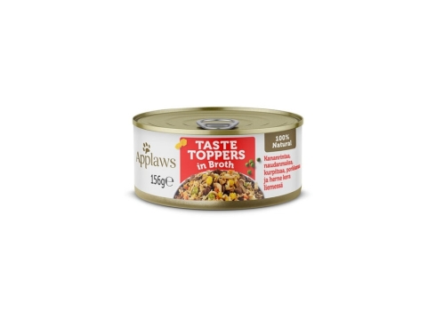 Applaws Taste Toppers konserv koertele kana ja veisemaksaga, 156g