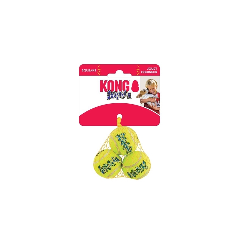 KONG Air piiksuvad tennisepallid 3 tk, S