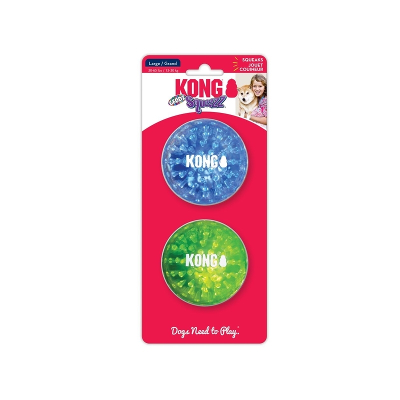 KONG Squeezz Geodz pallid 2 tk, mänguasi koerale KONG Squeezz Geodz pallid 2 tk, mänguasi koerale