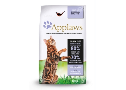 Applaws kuivtoit kassidele, kana- ja pardilihaga, 400 g