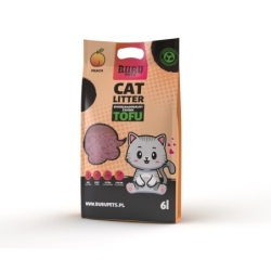 Bubu Pets virsiku lõhnaga tofu kassiliiv 2,5 kg - 6L