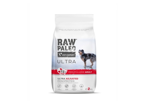 RAW PALEO KOERA TÄISSÖÖT ULTRA KESK.-SUUR TÕUG VEIS 2KG