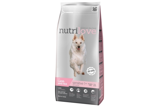 Nutrilove sensitive lamb&rice koeratoit 3kg