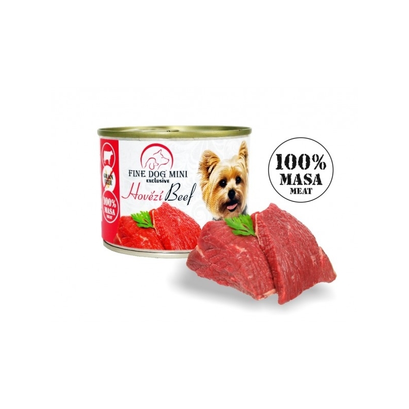 FINE DOG MINI EXCLUSIVE konserv veis 100% 200g