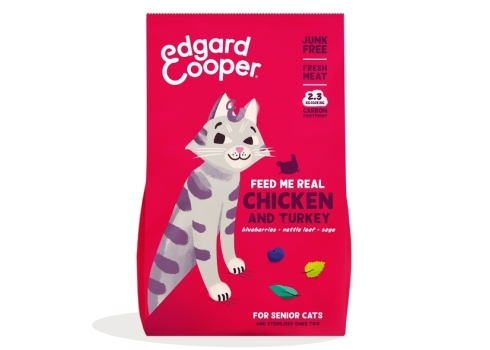 Edgard Cooper kuivtoit eakale kassile kana ja kalkuniga 2 kg