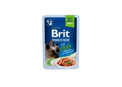 Brit Premium Delicate Duck Fillets in Gravy märgtoit steriliseeritud kassidele 85g