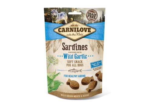 Carnilove Dog Snack Sardines & Wild Garlic maiused koerale 200g