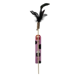 Bubu Pets puidust kassiõng sulega 58cm