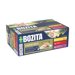 Bozita Mousse Farm Mix kassi täissööt 12x85g