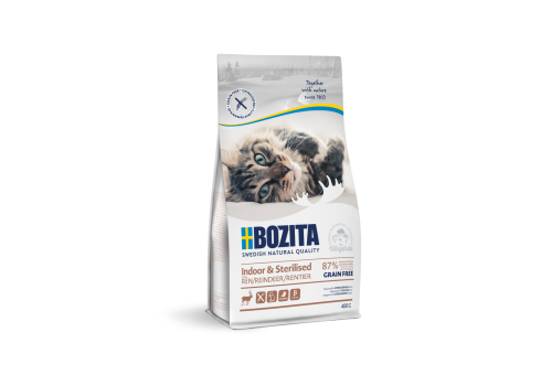 Bozita Indoor & Sterilised Grain Free Reindeer kassitoit 400g