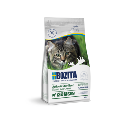 Bozita Active & Sterilised Grain Free Lamb kassitoit 0.4kg teraviljavaba