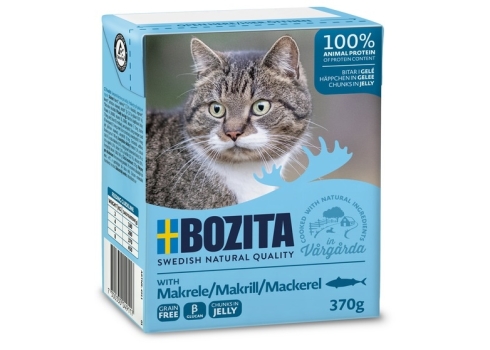 Bozita kassikonserv Mackerel in Jelly 16x370g