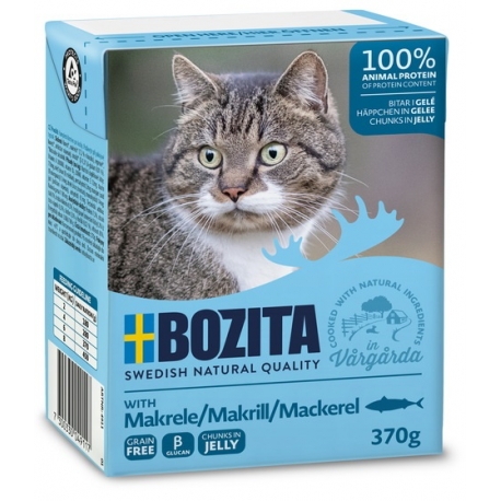 Bozita kassikonserv Mackerel in Jelly 16x370g