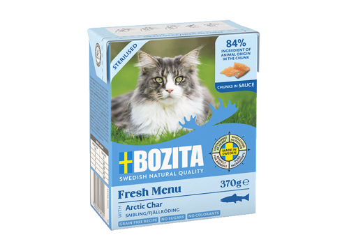 Bozita kassikonserv Sterilised Chunks in Sauce with Char 6x370g