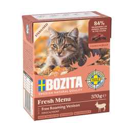 Bozita kassikonserv Sterilised Free Roaming Venison in Jelly 12x370g