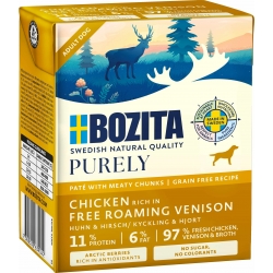 BOZITA koeratoit Chicken & Free Roaming Venison 12x370g