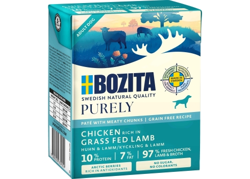BOZITA koeratoit Chicken & Grass Fed Lamb 12x370g