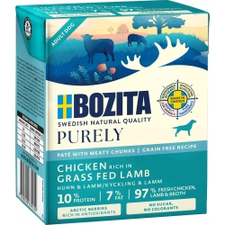 BOZITA koeratoit Chicken & Grass Fed Lamb 12x370g