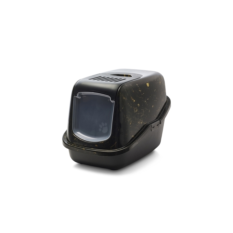 SAVIC KASSI LIIVAKAST NESTOR MARBLE MUST-KULDNE 56X39X38,5CM