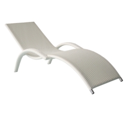 Lamamistool MERIDIAN valge, aiamööbel