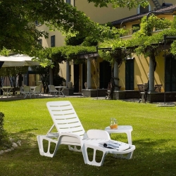 Lamamistool FISSO 71x192xH45cm, valge, lamamistoolid, aiamööbel