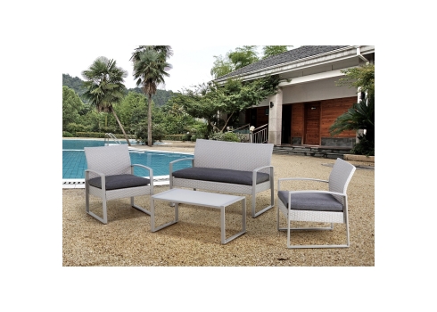 Komplekt VICTORIA laud, pink ja 2 tooli, aiamööbel, aiamööbli komplekt