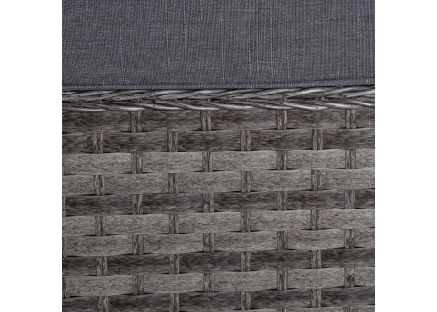 Diivan GENEVA 2-kohaline 129x78xH78cm tumehall aiamööbel terassimööbel