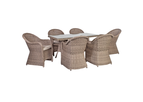 Aiamööbli komplekt TOSCANA 6-tooliga, aiamööbel, aiamööbli müük