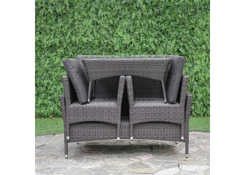 Aiamööblikomplekt WATERS laud, diivan ja 2 tooli, aiamööbel
