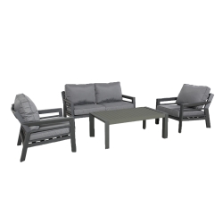 Aiamööblikomplekt TOMSON laud, diivan ja 2 tooli, aiamööbli müük