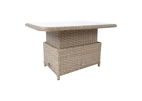 Laud PACIFIC 120x80xH46-65cm, hallikasbeež