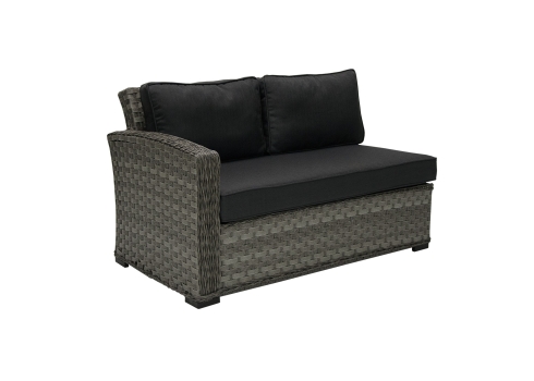 Mooduldiivan GENEVA 2-kohaline, vasaku käetoega, hall