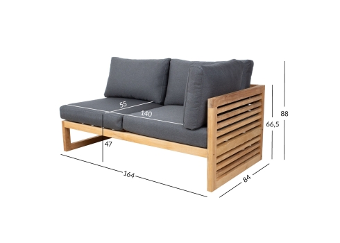 Mooduldiivan SERENITY 2-kohaline, vasaku käetoega